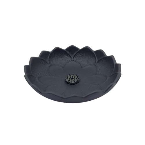 IWACHU Räucherstäbchen-Halter - Schwarze Lotus Blume